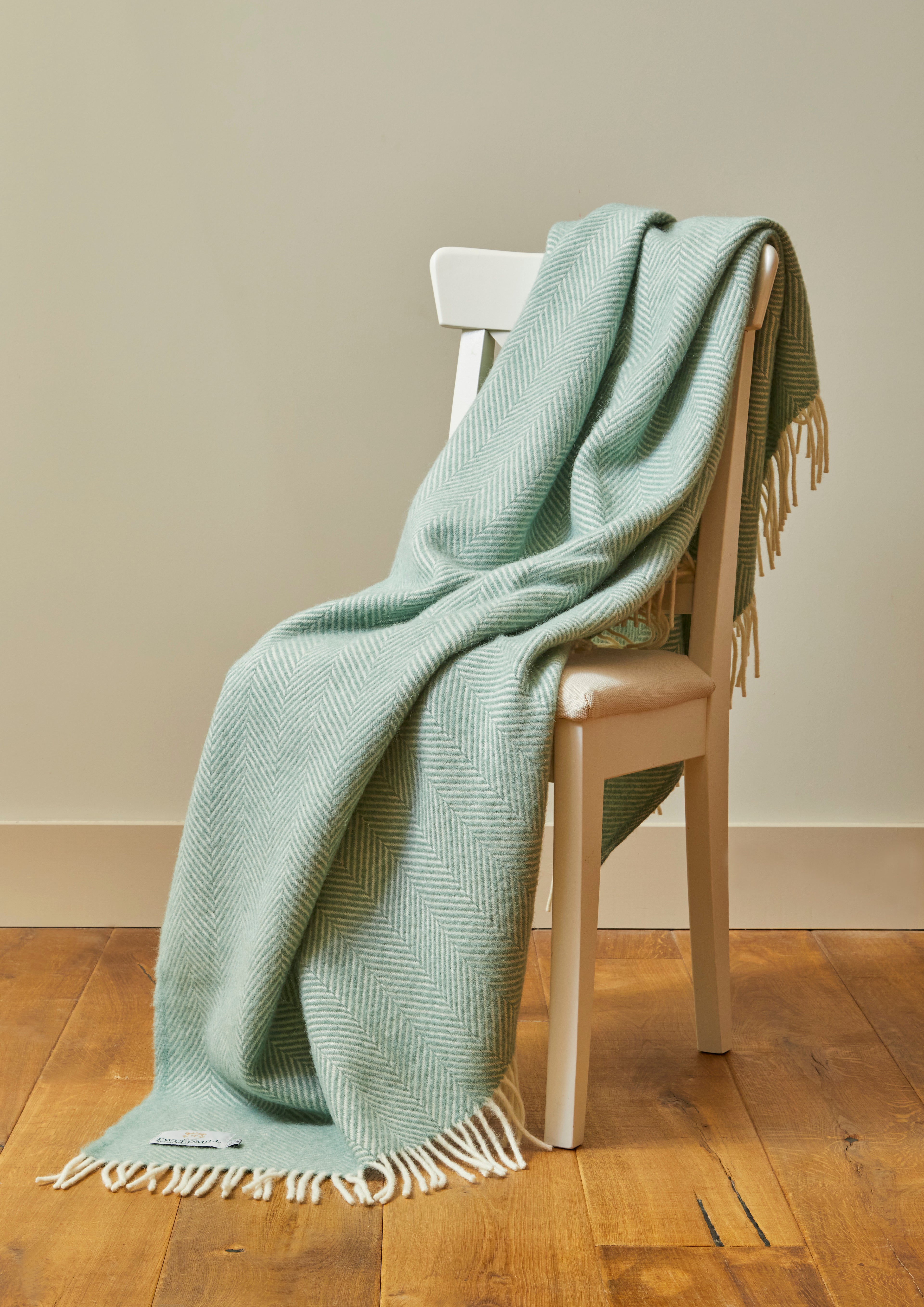 Fishbone Throw - Sea Green