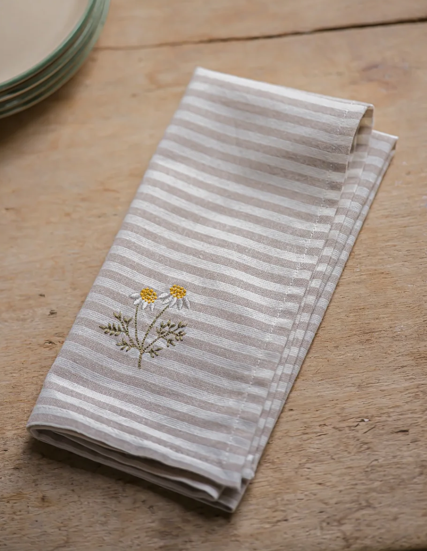 The Kitchen Garden Chamomile Napkin - Set of 4 - COMING SOON