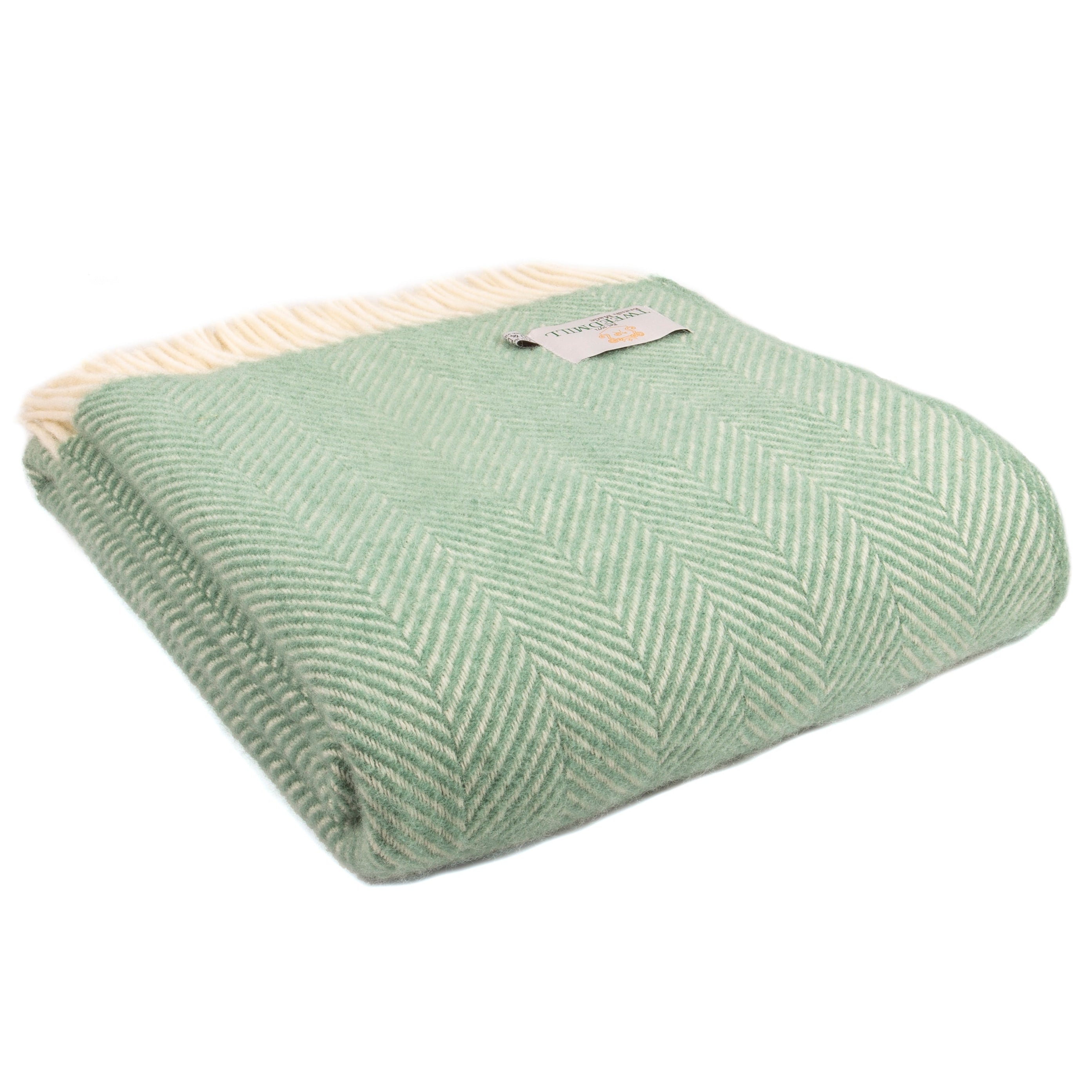 Fishbone Throw - Sea Green