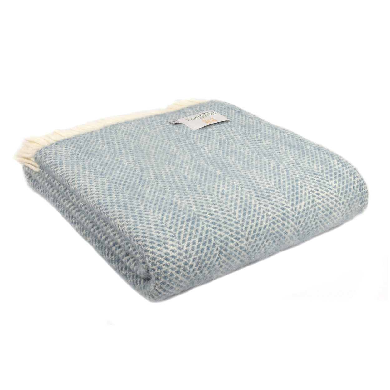 Beehive Pure New Wool Throw - Blue