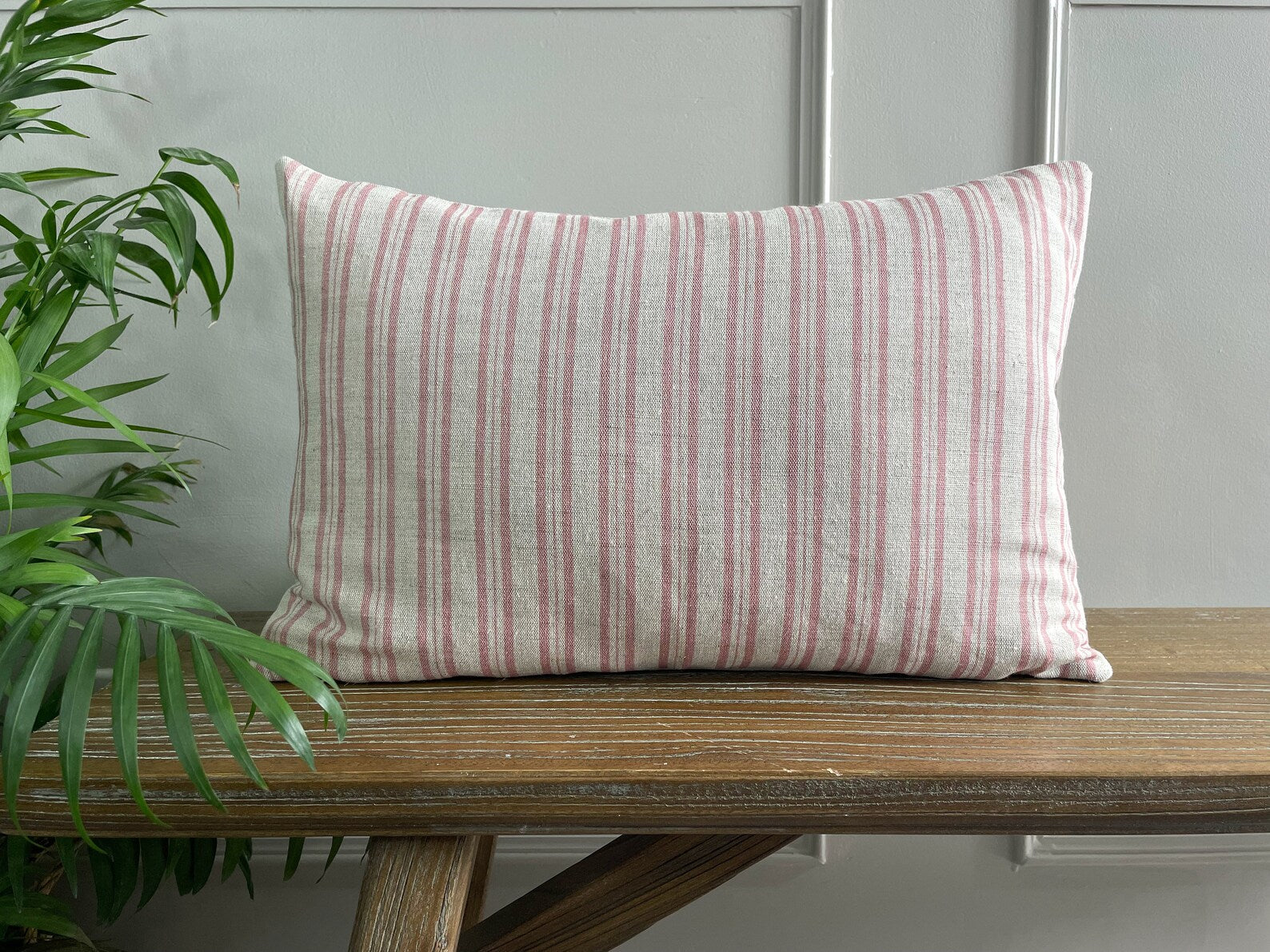 Dusky Pink Cushion Cover - Stripe