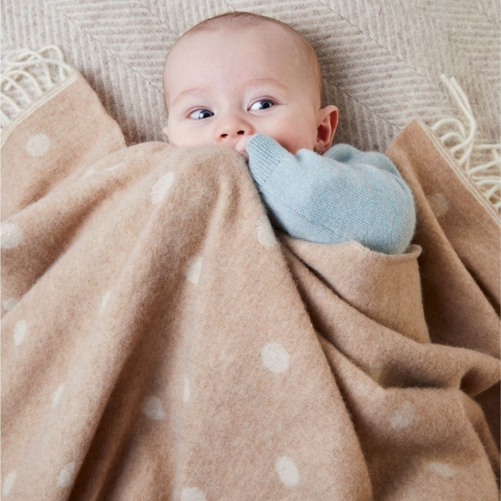 Merino Baby Blanket - Spot