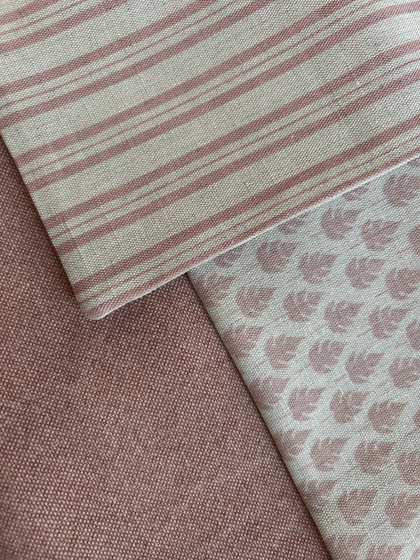 Dusky Pink Plain Linen Modern Farmhouse Cushion Cover